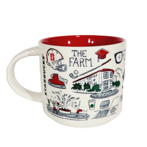 Starbucks Mug Stanford University Been There Series Campus Collection 14oz Red - Picture 2 of 9